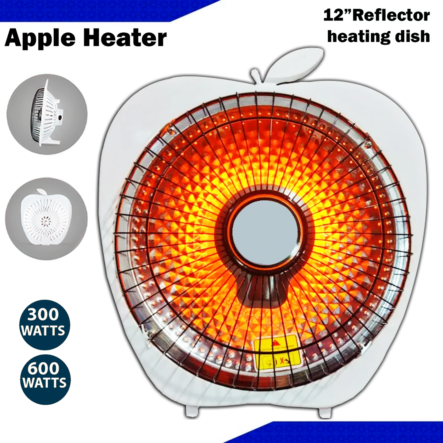 Panasonic Carbon Halogen Room Heater – Apple Shape 🍎