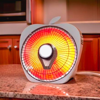 Panasonic Carbon Halogen Room Heater – Apple Shape 🍎