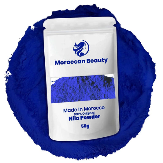 Original Moroccan Blue Nila Powder For Skin Whitening - 50g