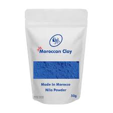 Original Moroccan Blue Nila Powder For Skin Whitening - 50g