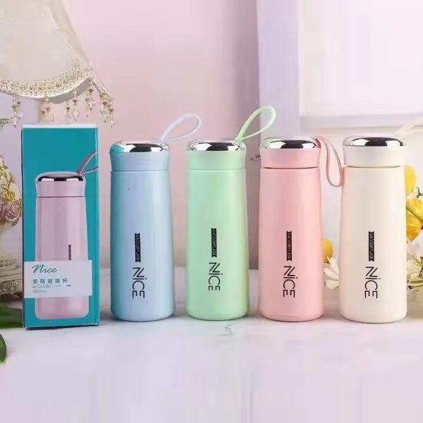 "400ml Mini Flask – Vacuum Insulated, Colorful, For Hot & Cold Drinks"